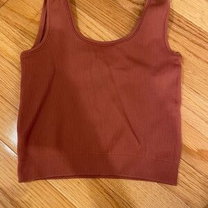 Red athleta tank size large